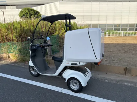 ジャイロキャノピー 左斜め後方からの全体像 ラージボックスとリアフェンダー